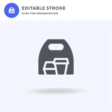 Package icon vector, filled flat sign, solid pictogram isolated on white, logo イラスト素材