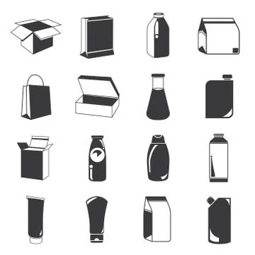Package icons Stock Illustration