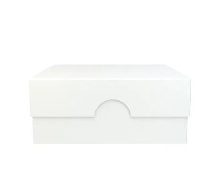 Package isolated on white background. Illustrazione stock