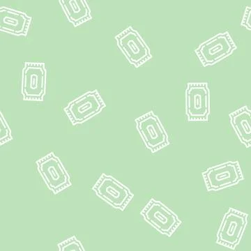 Package of napkins line vector seamless pattern Stock Illustration