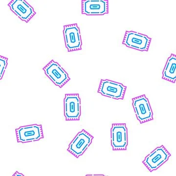Package of napkins vector seamless pattern 스톡 일러스트