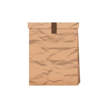 Package paper with shadow on a white background Stock Illustration