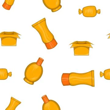 Package pattern, cartoon style 스톡 일러스트