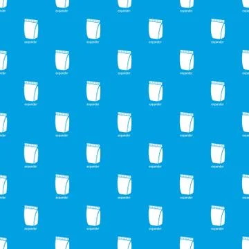 Package pattern vector seamless blue Stock Illustration