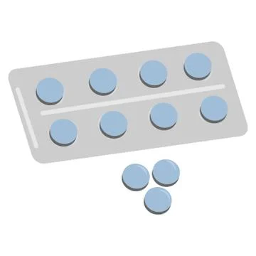 Package of pills Stock Illustration
