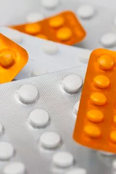 Package pills Stock Photos