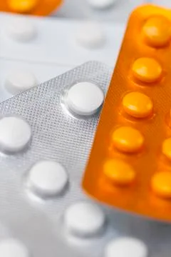 Package pills Stock Photos