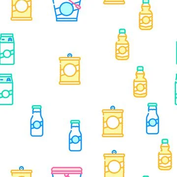 Package For Product Vector Seamless Pattern Stockillustratie