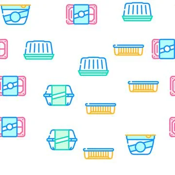 Package For Product Vector Seamless Pattern Stock Illustration