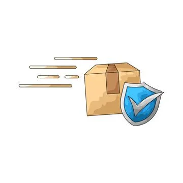 Package protection illustration Stockillustratie