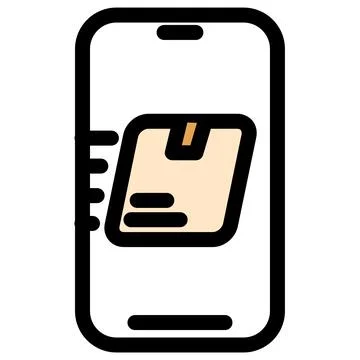 Package quick delivery - clean and modern ecommerce and online marketing icon Stockillustratie