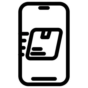 Package quick delivery - clean and modern ecommerce and online marketing icon Illustration