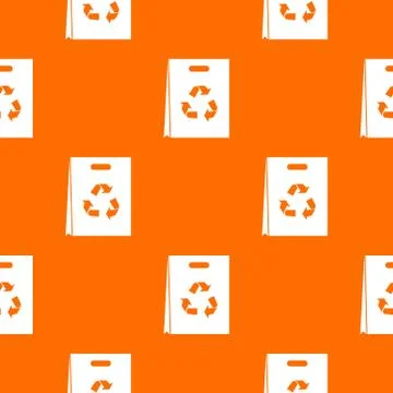 Package recycling pattern seamless Illustrazione stock
