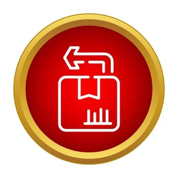 Package return icon for e commerce shopping イラスト素材