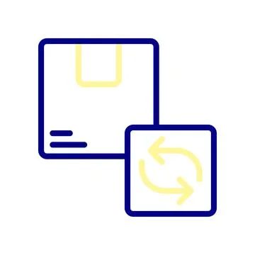 Package Return, return the ordered goods that do not match the order. Stock Illustration