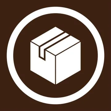Package Rounded Vector Icon Illustration