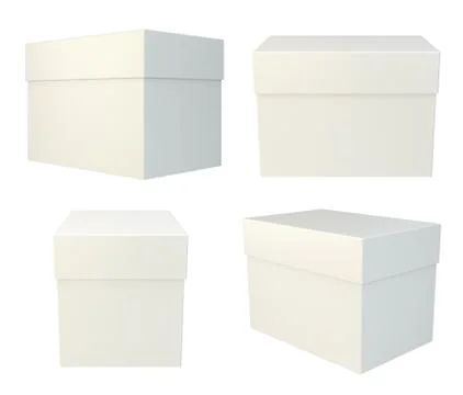 Package set on isolated on white background Stock Illustration