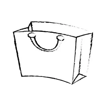 Package shopping handle sketch Illustration