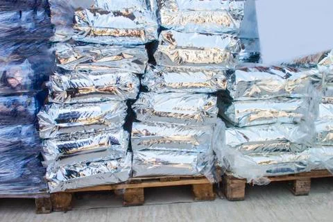 Package silver background unit isolate Stock Photos