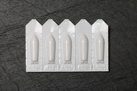 Package of suppository Stock Photos