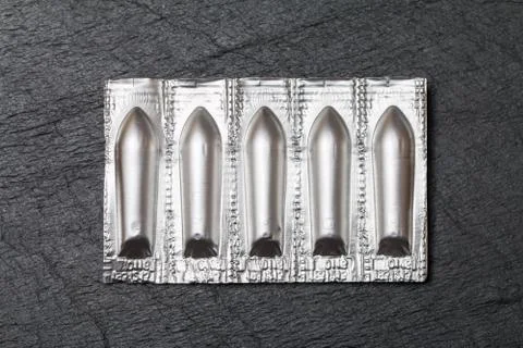Package of suppository Stock Photos