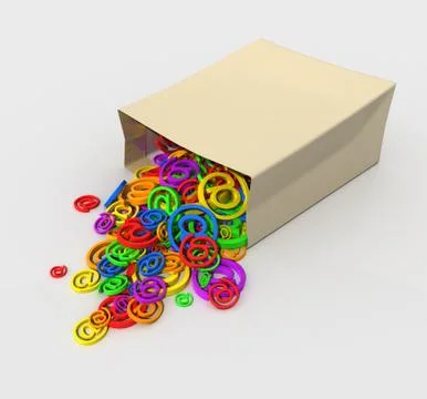 Package of symbols Stock Illustration