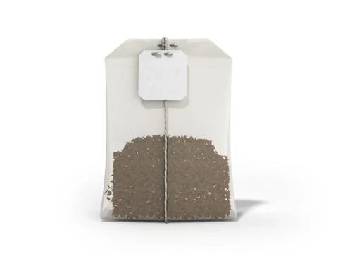 Package of Tea 3d render White background Stock Illustration