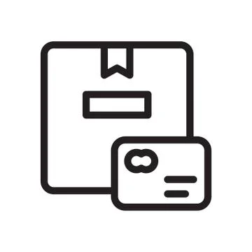 Package thin line icon 스톡 일러스트