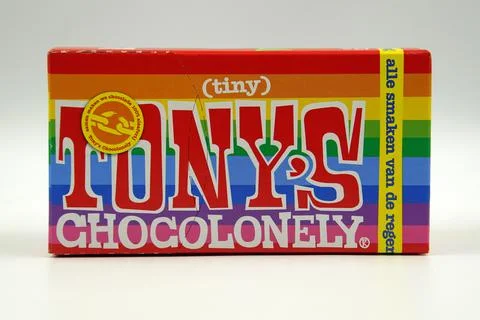 Package of Tony's Chocolonely Tiny Tony's Stock Photos