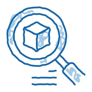 Package tracking doodle icon hand drawn illustration Illustrazione stock