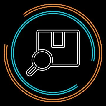 Package Tracking Icon. Professional, pixel perfect Illustrazione stock