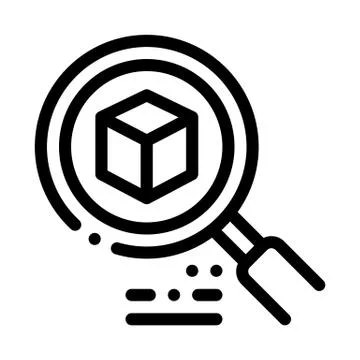 Package tracking icon vector outline illustration 스톡 일러스트