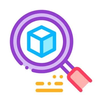 Package tracking icon vector outline illustration Illustrazione stock