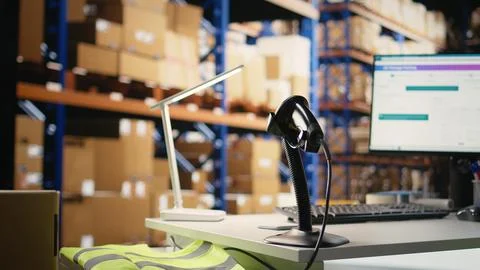 Package tracking software system follows the parcels shipped via awb numbers Stock Photos