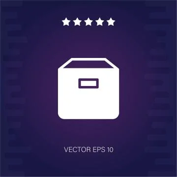 Package vector icon Stock Illustration
