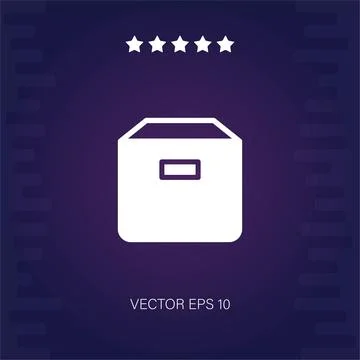 Package vector icon Stock Illustration