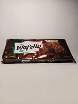 A package of Wafello Choco Blast wafer isolated over white Stock Photos