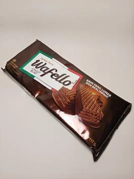A package of Wafello Choco Blast wafer isolated over white Stock Photos