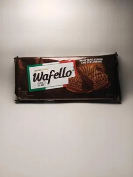 A package of Wafello Choco Blast wafer isolated over white Fotos de archivo