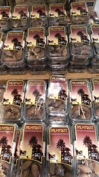 Packaged date palm Stock Photos