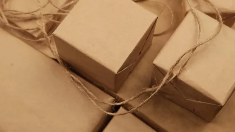 Packaged gifts Vídeo Stock 83803494