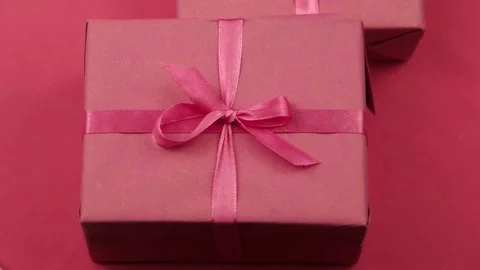 Packaged gifts for the holiday Vídeo Stock 83803822