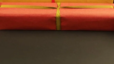 Packaged gifts for the holiday Vídeo Stock 83853050