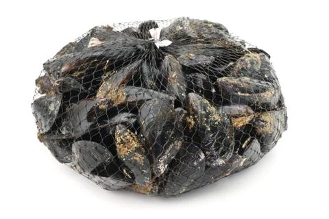 Packaged mussels Stock Photos