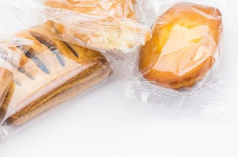 Packaged snacks and titbits backdrops Stock Photos