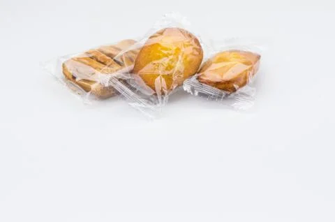 Packaged snacks and titbits backdrops Stock Photos