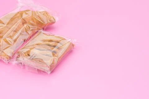 Packaged snacks and titbits backdrops Stock Photos