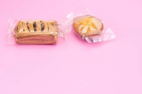 Packaged snacks and titbits backdrops Stock Photos