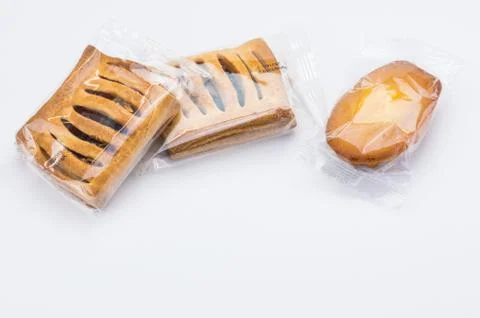 Packaged snacks and titbits backdrops Stock Photos
