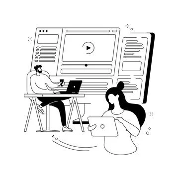 Packaged software abstract concept vector illustration. Stock Illustration